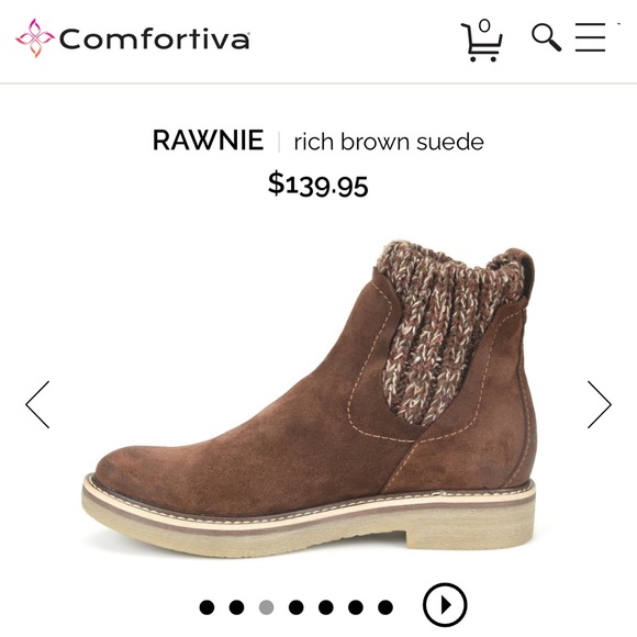 Comfortiva Rawnie rich brown suede boots, size 7.5, like new - Picture 3 of 11